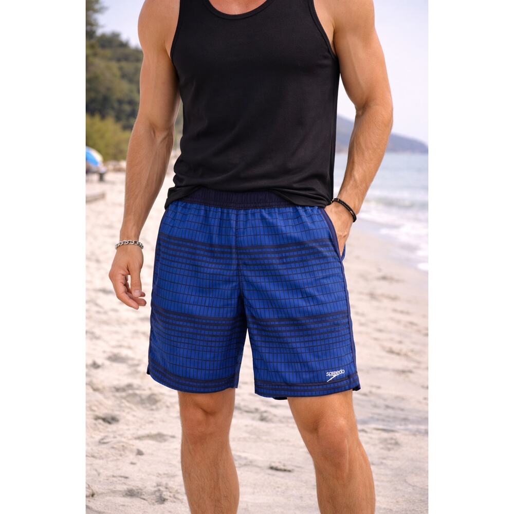 Speedo Blue Swim Trunks | Size L | Athletic Swim Shorts Beach Pool